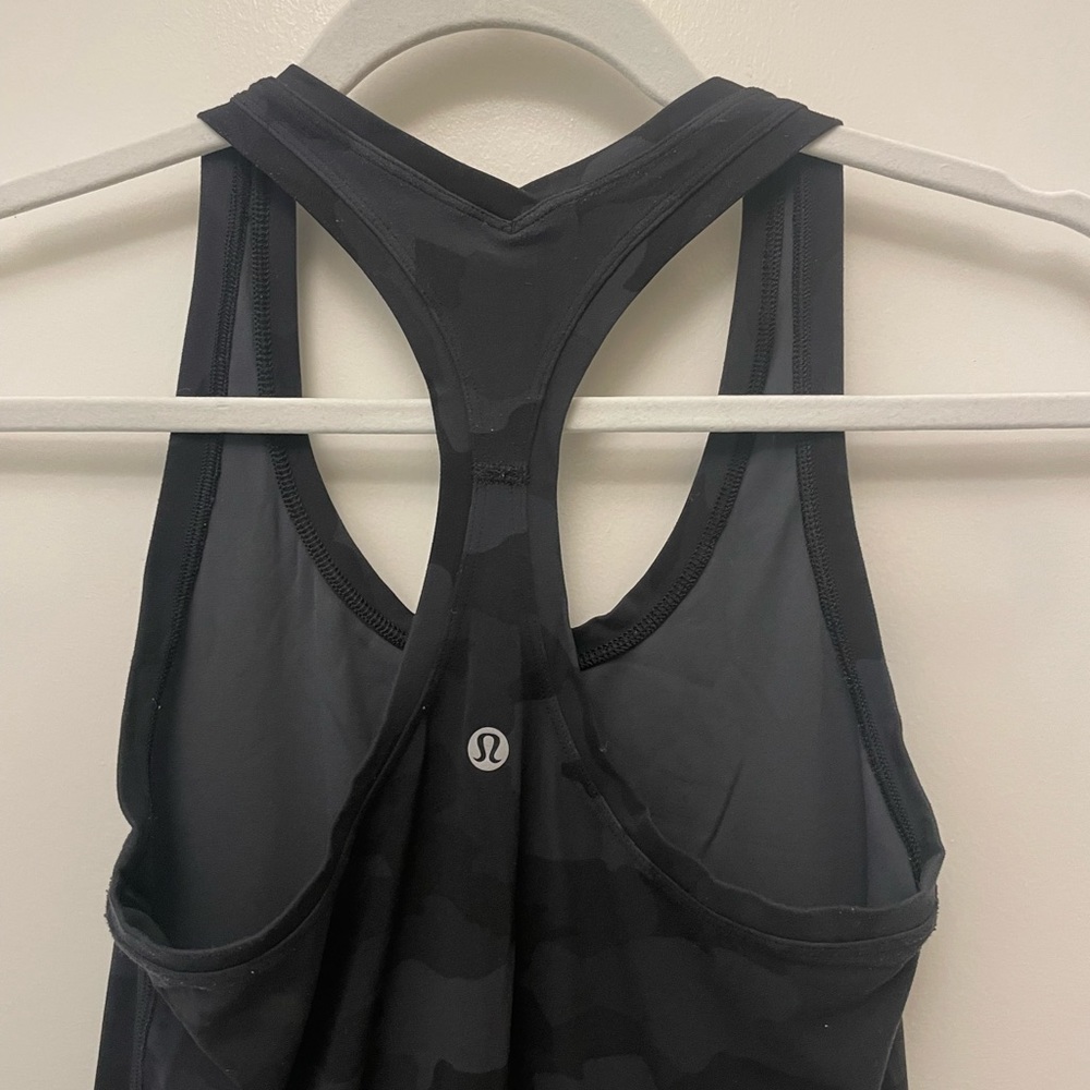 Black camo lululemon tank top